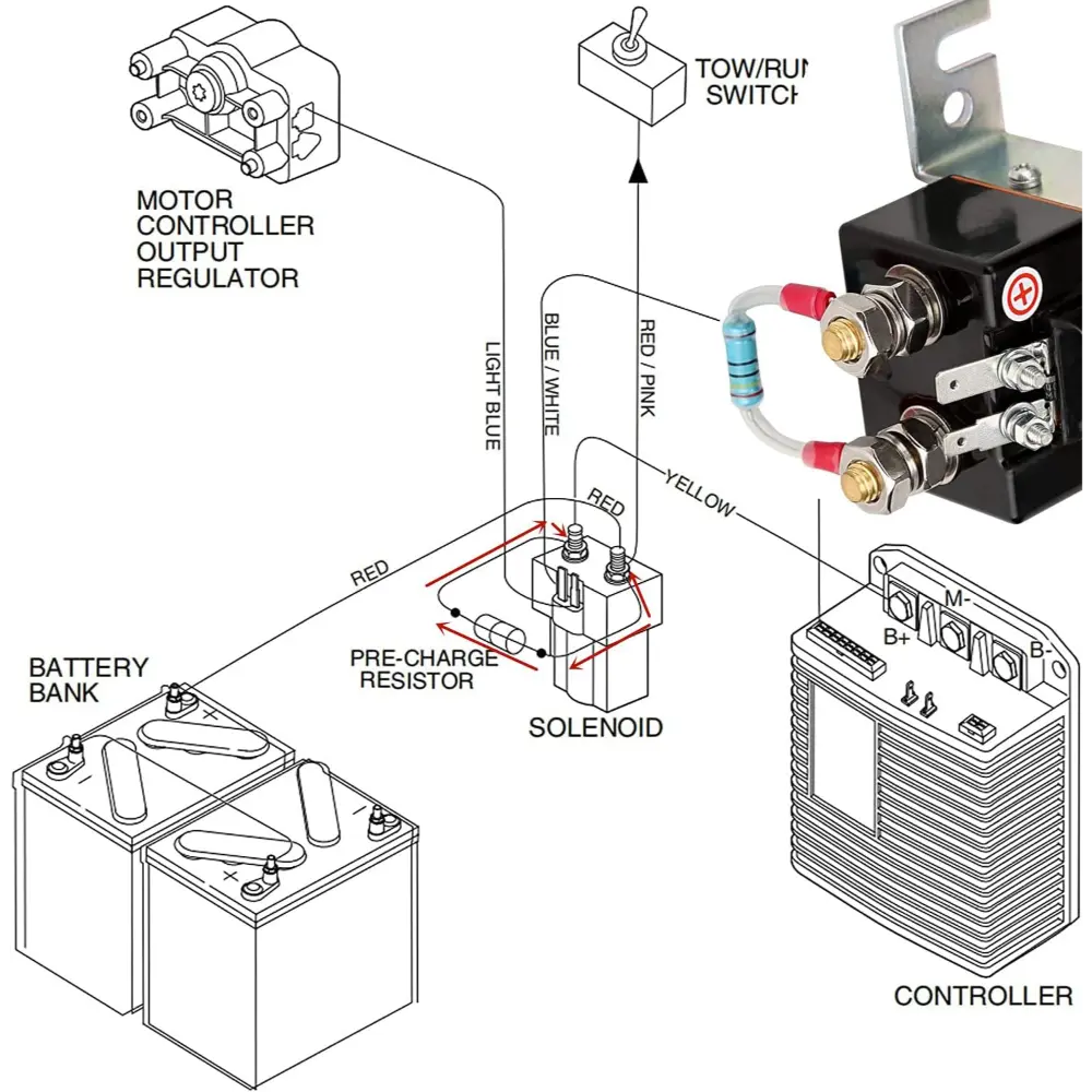 Club Car Solenoid Resistor Assembly - Image 2
