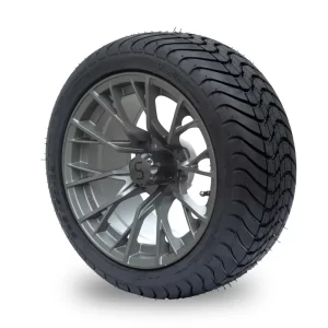225/30-14" Matte Gunmetal Tyre and Wheel Combo