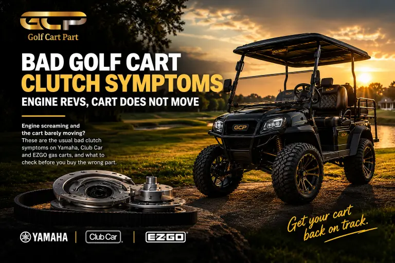 Bad Golf Cart Clutch Symptoms: Engine Revs, Cart Does Not Move